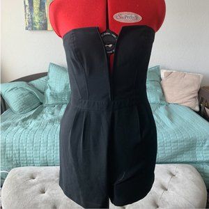 Black Sleeveless Romper